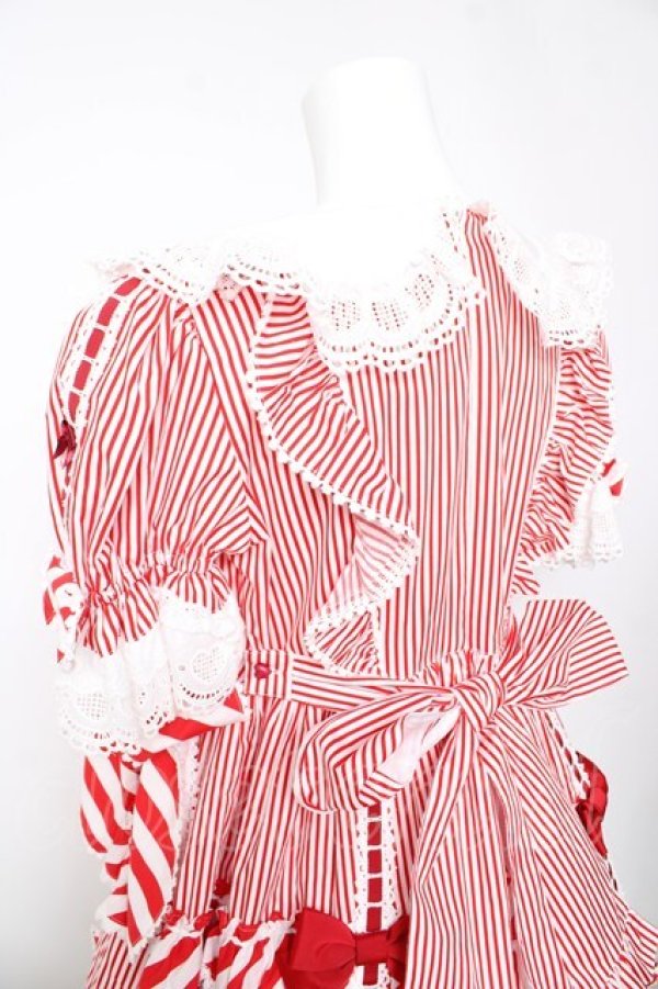 画像6: BABY, THE STARS SHINE BRIGHT / Patissiere Bonbon Ribbonワンピース  赤 Y-26-01-24-111-BA-OP-SZ-ZY (6)