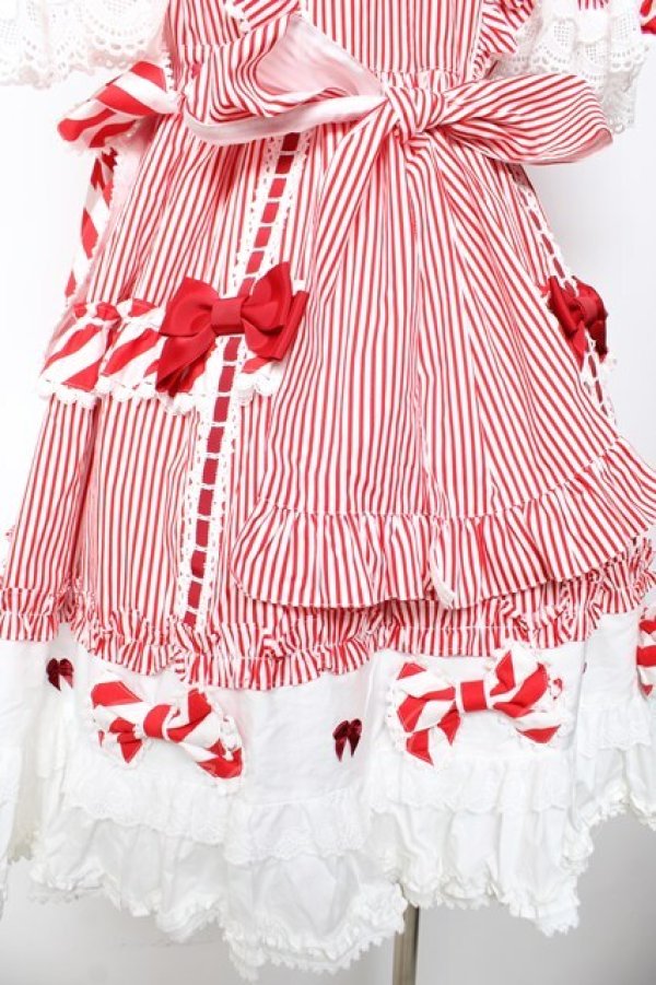 画像7: BABY, THE STARS SHINE BRIGHT / Patissiere Bonbon Ribbonワンピース  赤 Y-26-01-24-111-BA-OP-SZ-ZY (7)