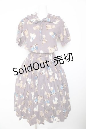 画像: WONDERFUL WORLD / セーラーくまフード付きワンピース F ラベンダー Y-26-01-24-116-LO-OP-SZ-ZY