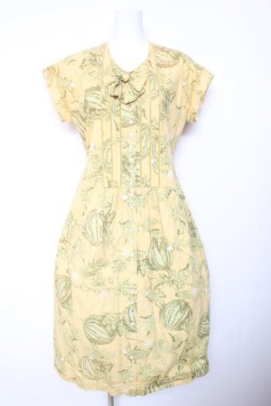 画像: PINK HOUSE / スイカプリント半袖ワンピース F イエロー Y-26-01-24-117-LO-OP-SZ-ZY