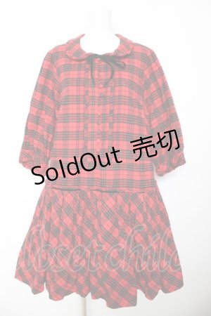 画像: PINK HOUSE / ターランチェックワンピース F 赤 Y-26-01-24-119-LO-OP-SZ-ZT571
