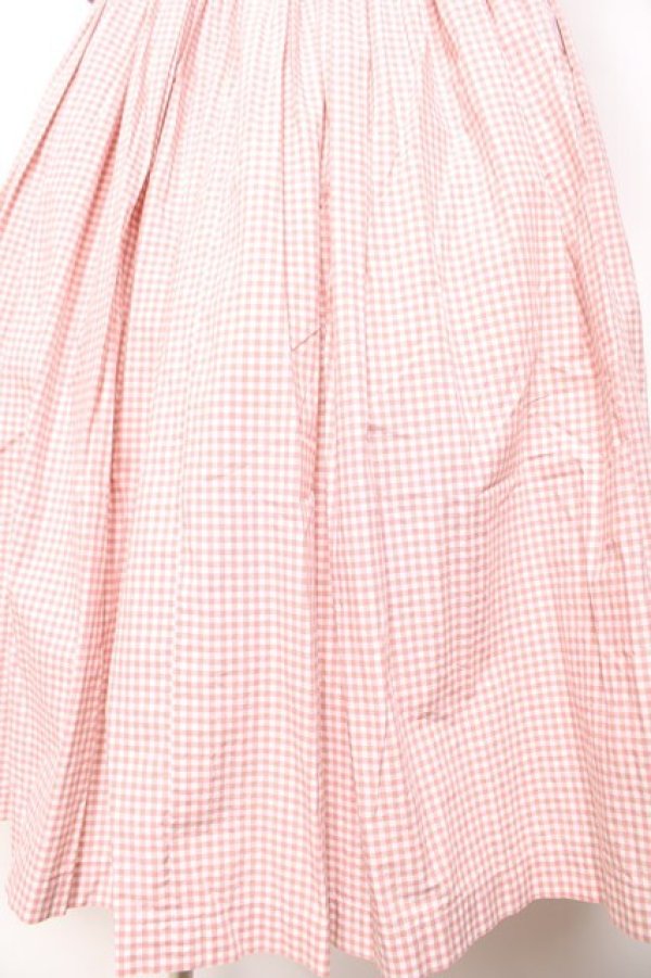 画像4: PINK HOUSE / ギンガムフードワンピース F ピンク Y-26-01-24-123-LO-OP-SZ-ZY (4)