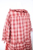 画像5: PINK HOUSE / エプロン付きオリジナルチェックワンピース F 赤 Y-26-01-24-125-LO-OP-SZ-ZY (5)