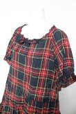画像3: PINK HOUSE / コットンリネンタータンチェックロングティアードワンピース F 紺 Y-26-01-24-126-LO-OP-SZ-ZY (3)