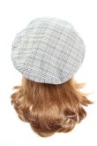 画像3: axes femme / チェックベレー  グレー Y-26-01-24-027-AX-AC-SZ-ZY (3)