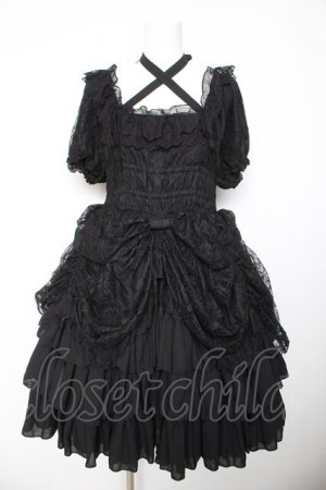 画像: Vallee lys / Mellow Melody Dress  ブラック Y-26-01-24-132-GO-OP-SZ-ZY
