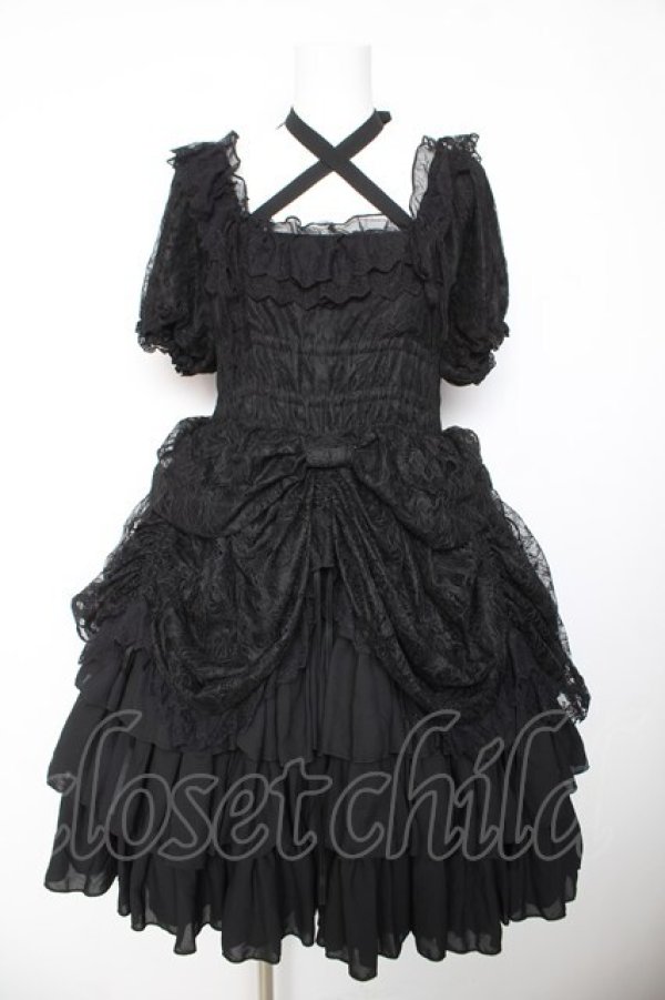 画像1: Vallee lys / Mellow Melody Dress  ブラック Y-26-01-24-132-GO-OP-SZ-ZY (1)