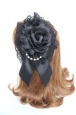 画像2: ATELIER PIERROT / 薔薇レースカチューシャ  黒 Y-26-01-24-028-EL-TO-SZ-ZY (2)