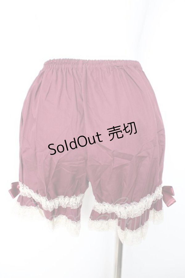 画像2: ALICE and the PIRATES / 夢か現か、記憶の中のPiste d'un cirque “Jumeaux”ドロワーズ  ワイン Y-26-01-24-152-PA-PA-SZ-ZY (2)