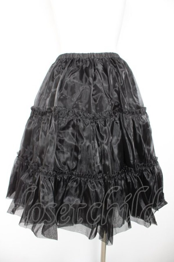 画像2: Wunderwelt / オリジナルふわふわロングパニエ F 黒 Y-26-01-24-153-EL-SK-SZ-ZY (2)