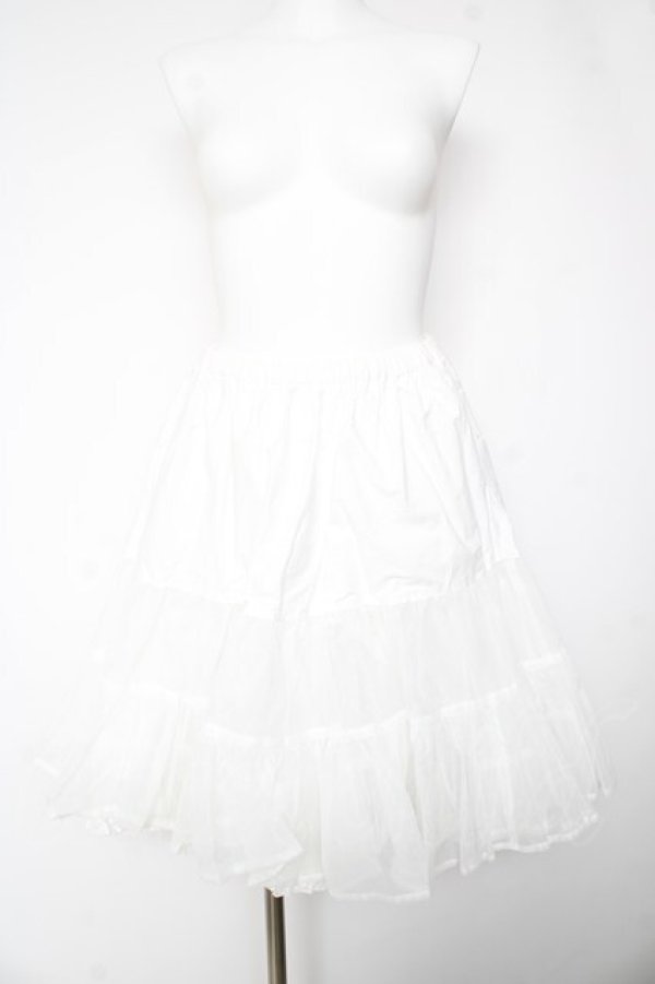 画像1: BABY, THE STARS SHINE BRIGHT / ふわふわロングパニエ  白 Y-26-01-24-156-BA-SK-SZ-ZY (1)