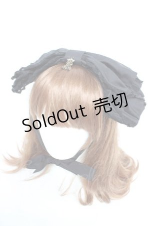 画像: ALICE and the PIRATES / Dolly Ribbonヘッドドレス  ブラック×ブラック Y-26-01-24-030-PA-AC-SZ-ZY