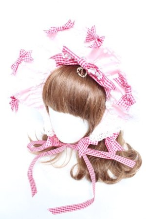 画像: BABY, THE STARS SHINE BRIGHT / Flancesca Ribbonボンネット  ピンク Y-26-01-24-032-BA-ZA-SZ-ZY