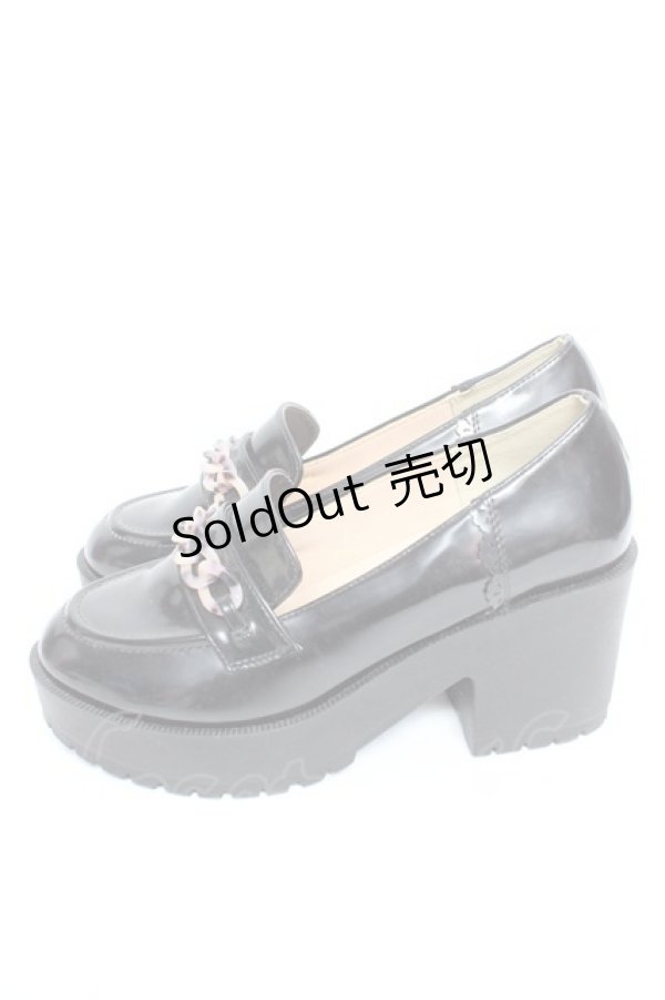 画像2: axes femme / 厚底ローファー  黒 Y-26-01-24-033-AX-SH-SZ-ZY (2)