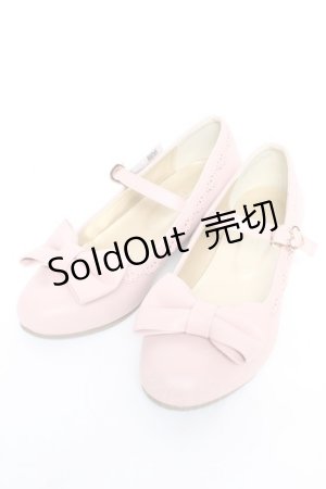 画像: axes femme kawaii / ローヒールリボンパンプス M ピンク Y-26-01-24-035-AX-SH-SZ-ZY