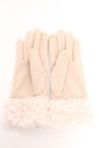 画像2: axes femme / 編み上げリボン手袋  ベージュ Y-26-01-24-004-AX-ZA-SZ-ZY (2)