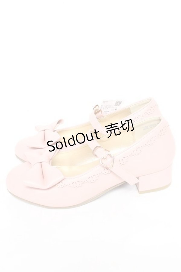 画像2: axes femme kawaii / ローヒールリボンパンプス M ピンク Y-26-01-24-035-AX-SH-SZ-ZY (2)
