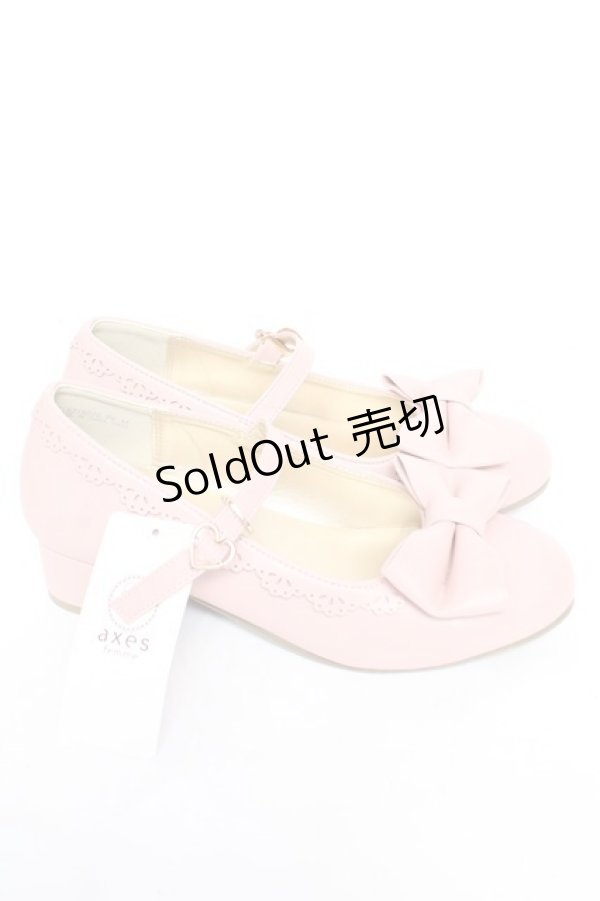 画像4: axes femme kawaii / ローヒールリボンパンプス M ピンク Y-26-01-24-035-AX-SH-SZ-ZY (4)
