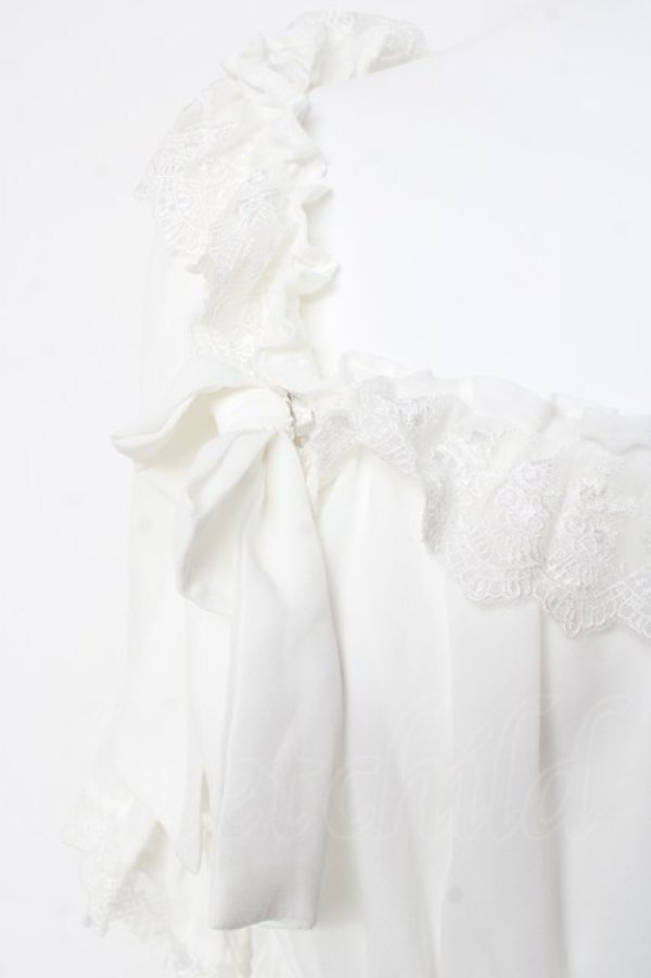 画像5: ATELIER PIERROT / Twinkle Ribbons Blouse  ホワイト Y-26-01-24-036-EL-BL-SZ-ZY (5)