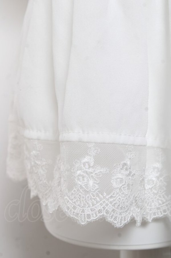 画像6: ATELIER PIERROT / Twinkle Ribbons Blouse  ホワイト Y-26-01-24-036-EL-BL-SZ-ZY (6)