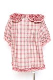 画像3: PINK HOUSE / タータンチェックブラウス F ピンク Y-26-01-24-037-LO-BL-SZ-ZY (3)