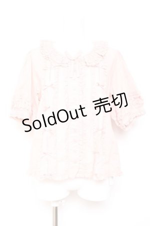 画像: PINK HOUSE / ローンフリルブラウス F ピンク Y-26-01-24-038-LO-BL-SZ-ZY