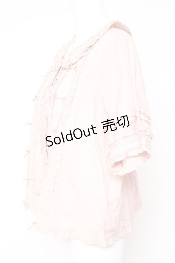 画像2: PINK HOUSE / ローンフリルブラウス F ピンク Y-26-01-24-038-LO-BL-SZ-ZY (2)