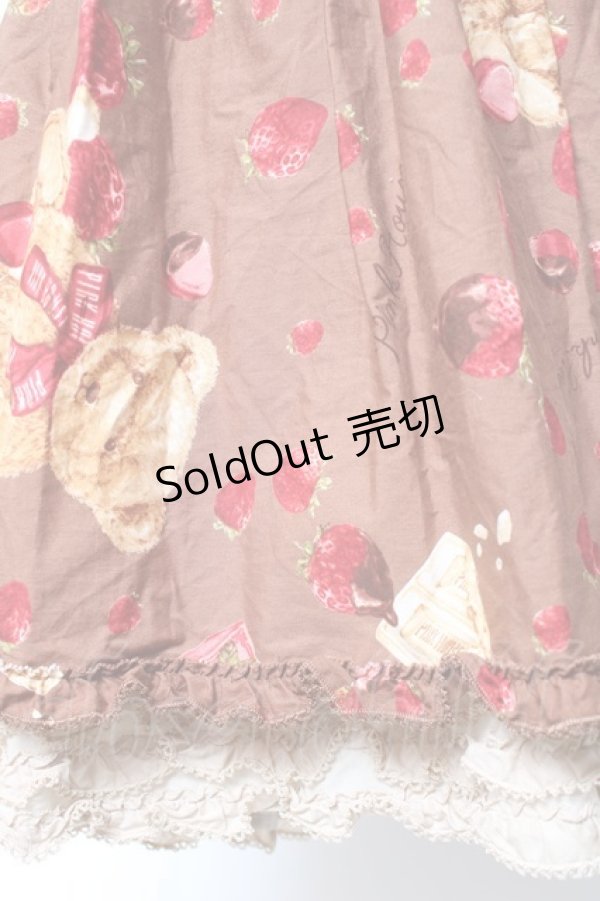 画像8: PINK HOUSE / strawberry choco bearプリントミディワンピース  ブラウン Y-26-01-27-013-LO-OP-AS-ZY (8)