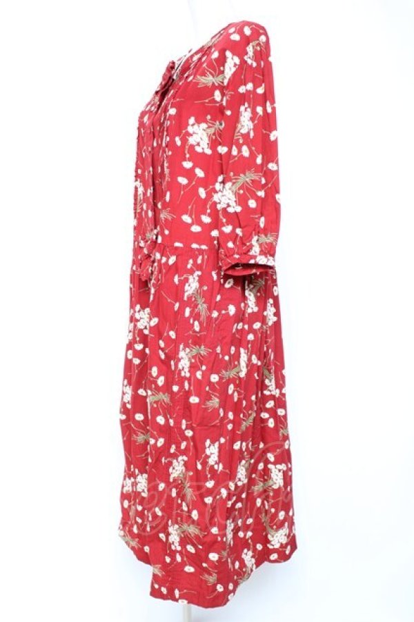 画像2: PINK HOUSE / ヒナギクブーケワンピース  赤 Y-26-01-27-002-LO-OP-SZ-ZY (2)