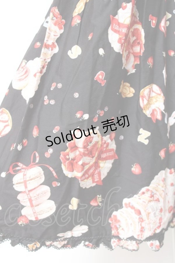 画像7: PINK HOUSE / アニバーサリーケーキプリントミディワンピース  黒 Y-26-01-27-018-LO-OP-SZ-ZY (7)