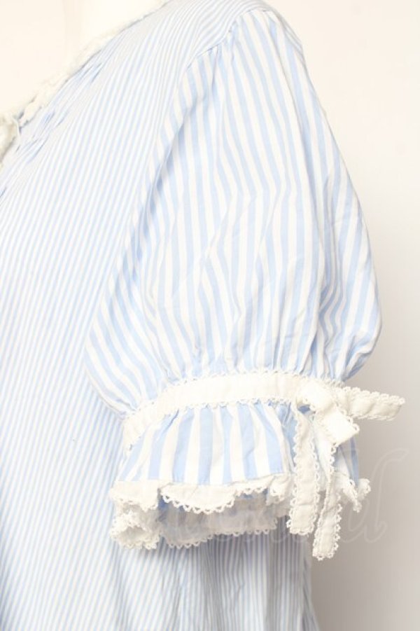 画像5: PINK HOUSE / ストライプティアードワンピース F サックス Y-26-01-27-022-LO-OP-SZ-ZY (5)