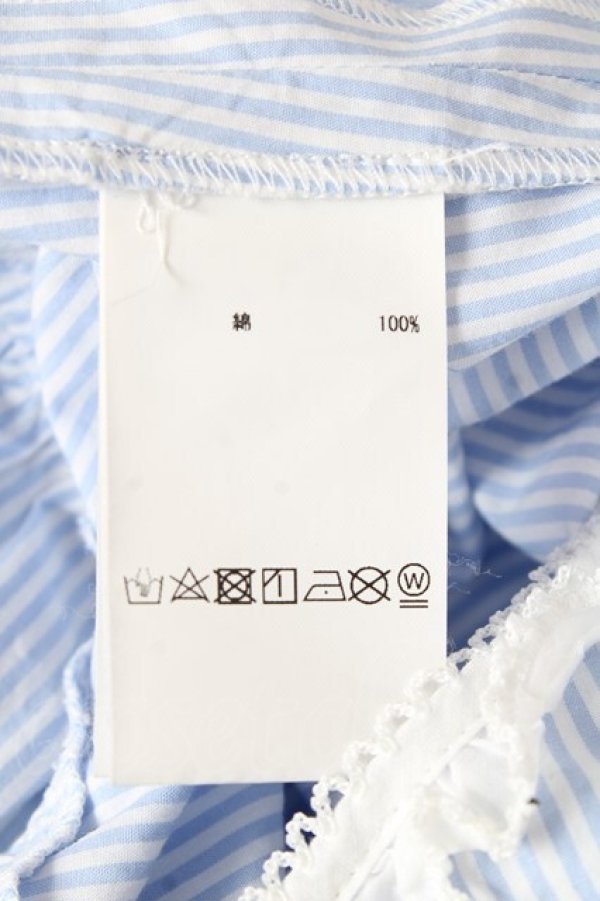 画像9: PINK HOUSE / ストライプティアードワンピース F サックス Y-26-01-27-022-LO-OP-SZ-ZY (9)