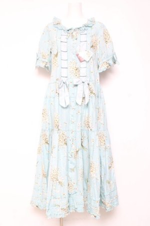 画像: PINK HOUSE / スマイリーマーガレットプリントワンピース F サックス Y-26-01-27-023-LO-OP-SZ-ZY