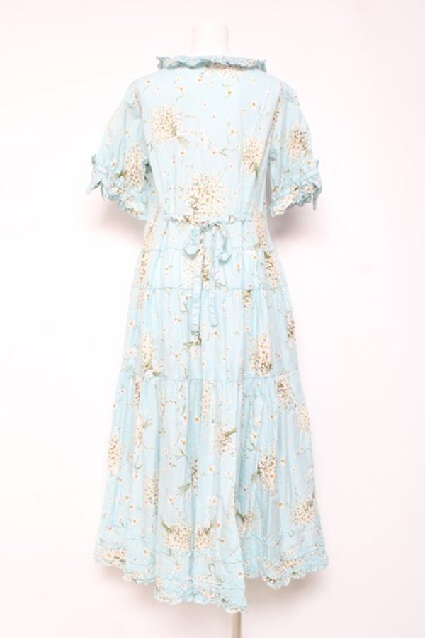 画像3: PINK HOUSE / スマイリーマーガレットプリントワンピース F サックス Y-26-01-27-023-LO-OP-SZ-ZY (3)