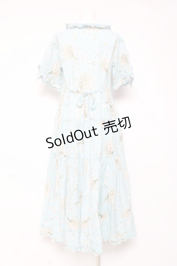 画像3: PINK HOUSE / スマイリーマーガレットプリントワンピース F サックス Y-26-01-27-023-LO-OP-SZ-ZY (3)