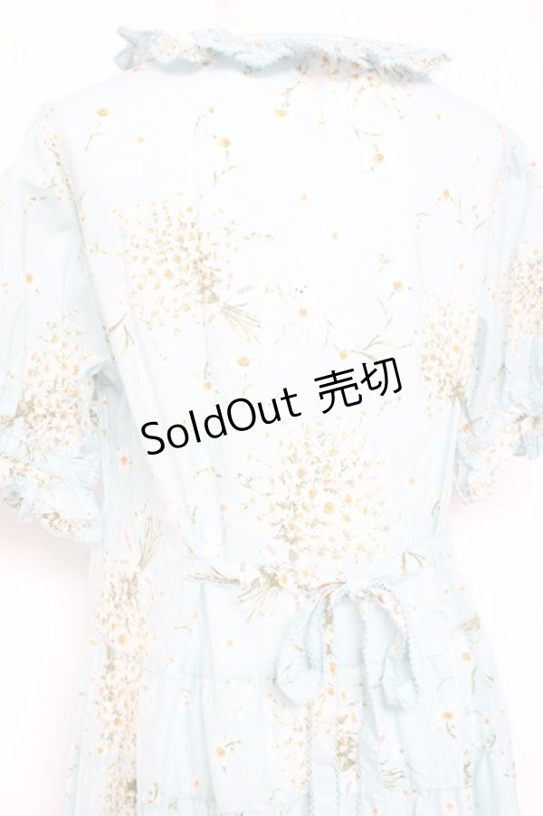 画像4: PINK HOUSE / スマイリーマーガレットプリントワンピース F サックス Y-26-01-27-023-LO-OP-SZ-ZY (4)