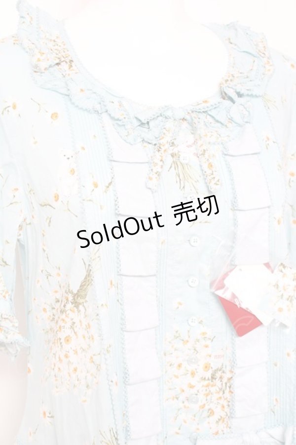 画像6: PINK HOUSE / スマイリーマーガレットプリントワンピース F サックス Y-26-01-27-023-LO-OP-SZ-ZY (6)