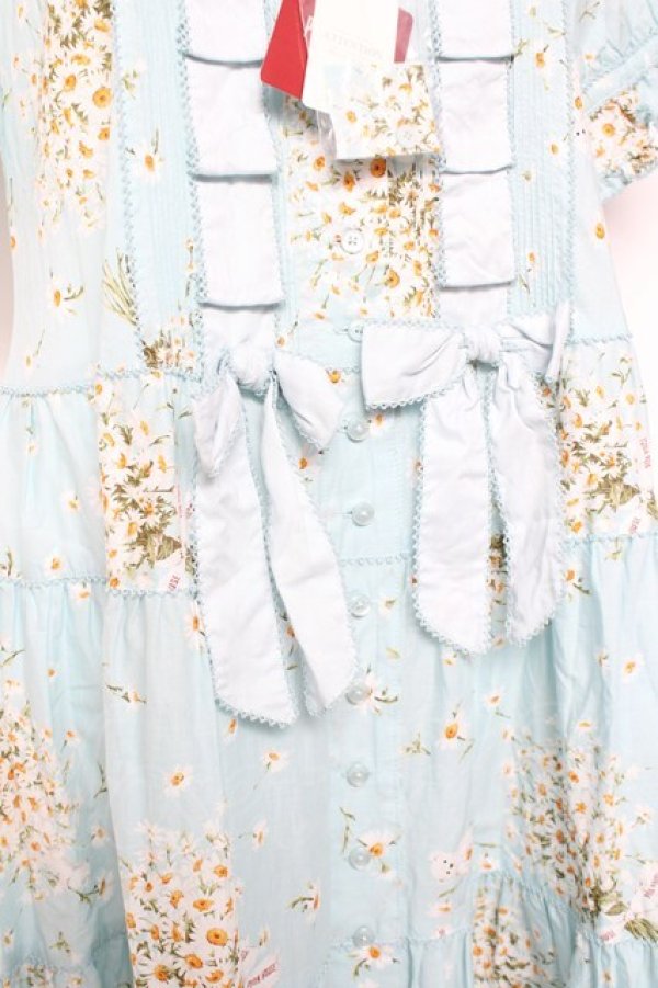 画像8: PINK HOUSE / スマイリーマーガレットプリントワンピース F サックス Y-26-01-27-023-LO-OP-SZ-ZY (8)