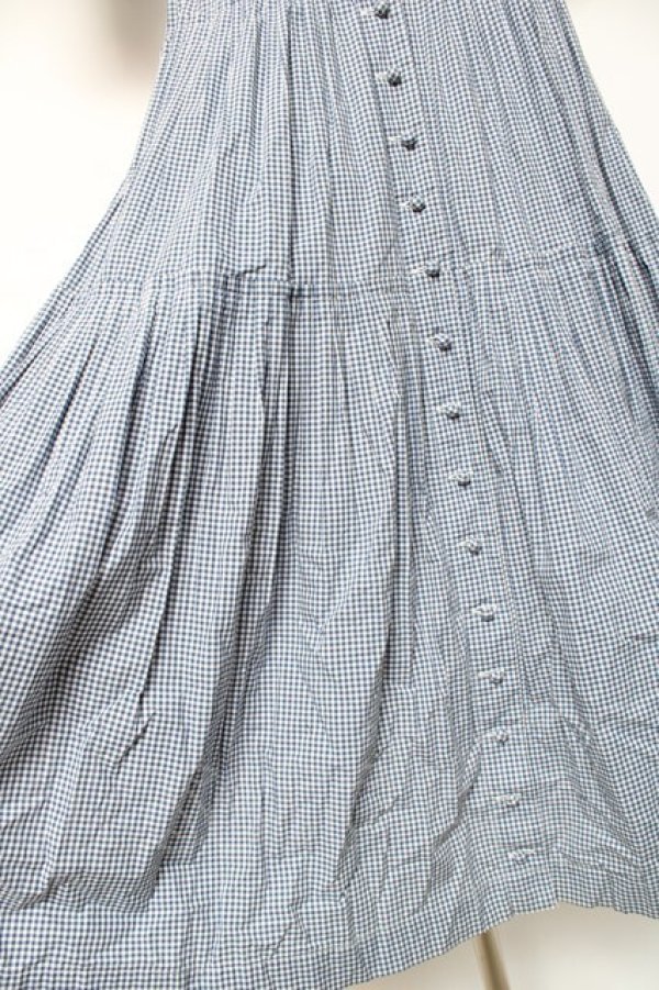 画像7: KANEKO ISAO / ギンガムワンピース  ブルー Y-26-01-27-024-EL-OP-SZ-ZY (7)