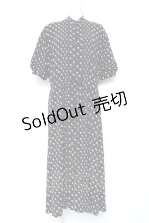 画像: KANEKO ISAO / チャイナカラーワンピース  ブラック Y-26-01-27-026-EL-OP-SA-ZY