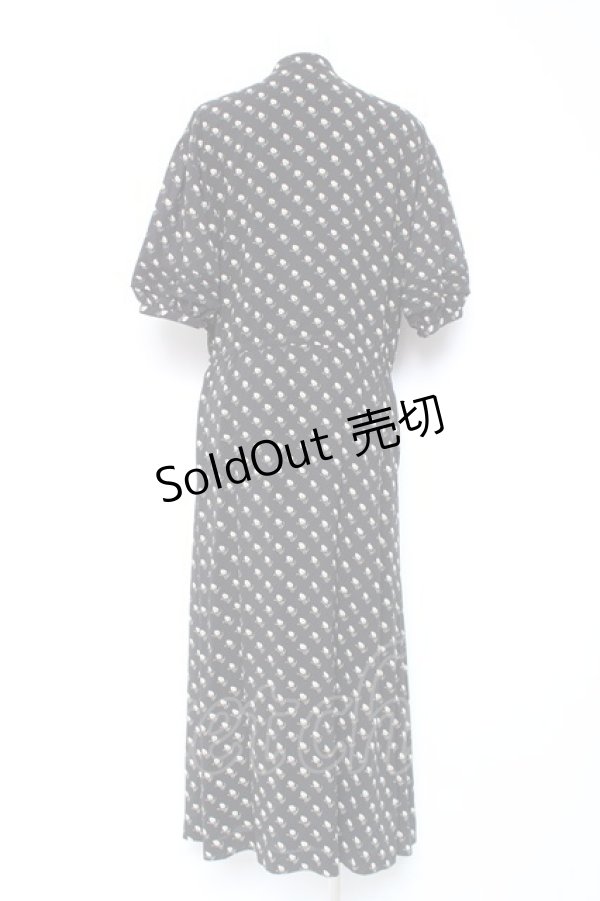 画像3: KANEKO ISAO / チャイナカラーワンピース  ブラック Y-26-01-27-026-EL-OP-SA-ZY (3)