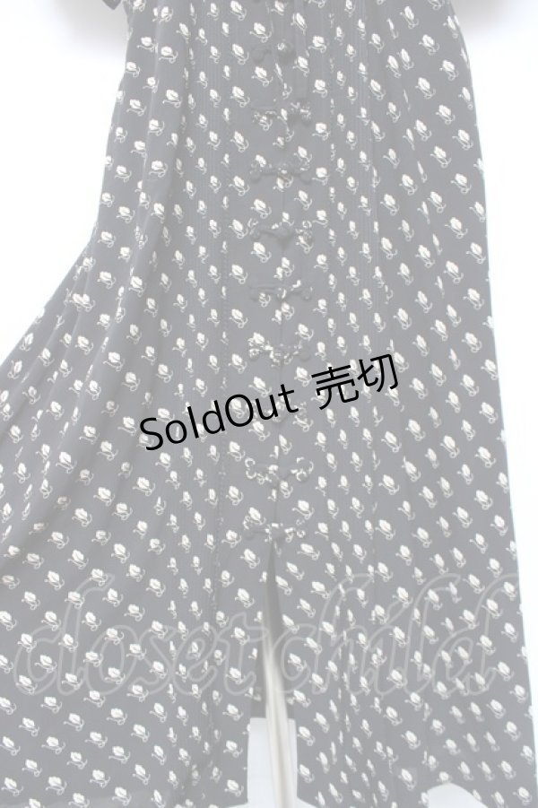 画像6: KANEKO ISAO / チャイナカラーワンピース  ブラック Y-26-01-27-026-EL-OP-SA-ZY (6)