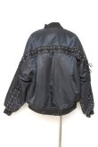 画像3: CIVARIZE / レースアップビッグシルエットMA-1ジャケット 44 ブラック Y-26-01-27-028-GO-CO-YM-ZY (3)