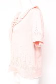 画像2: PINK HOUSE / パール使い透かし柄ニットカーディガン  ピンク Y-26-01-27-029-LO-TO-SA-ZY (2)