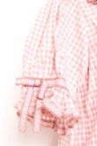 画像5: PINK HOUSE / ギンガムチェックパッチワークフリルブラウス F ピンク Y-26-01-27-032-LO-BL-SZ-ZY (5)