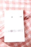 画像8: PINK HOUSE / ギンガムチェックパッチワークフリルブラウス F ピンク Y-26-01-27-032-LO-BL-SZ-ZY (8)