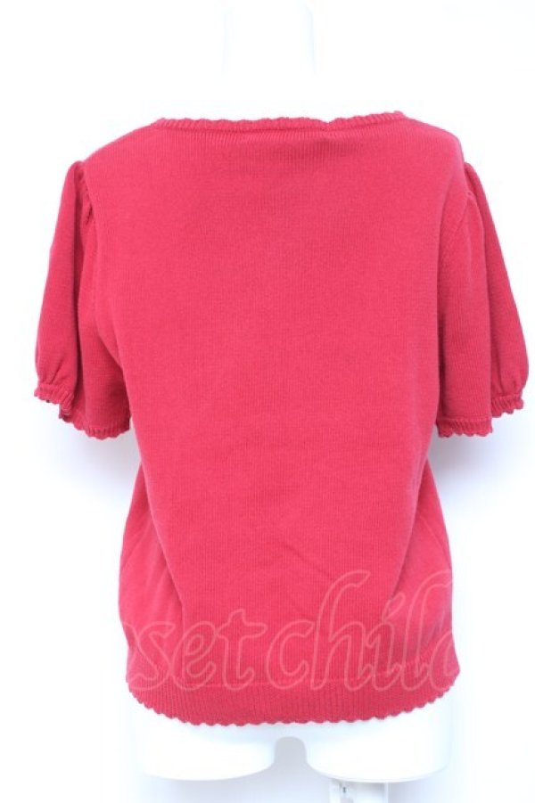 画像3: PINK HOUSE / クリームソーダモチーフニットカーディガン  赤 Y-26-01-27-033-LO-TO-SZ-ZY (3)