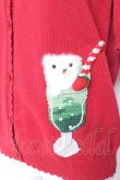 画像5: PINK HOUSE / クリームソーダモチーフニットカーディガン  赤 Y-26-01-27-033-LO-TO-SZ-ZY (5)