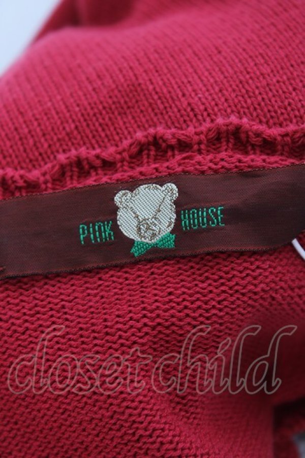 画像7: PINK HOUSE / クリームソーダモチーフニットカーディガン  赤 Y-26-01-27-033-LO-TO-SZ-ZY (7)