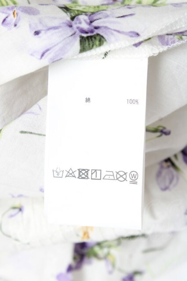 画像9: PINK HOUSE / リトルヴァイオレットプリントミディワンピース F 白 Y-26-01-27-036-LO-OP-SZ-ZY (9)